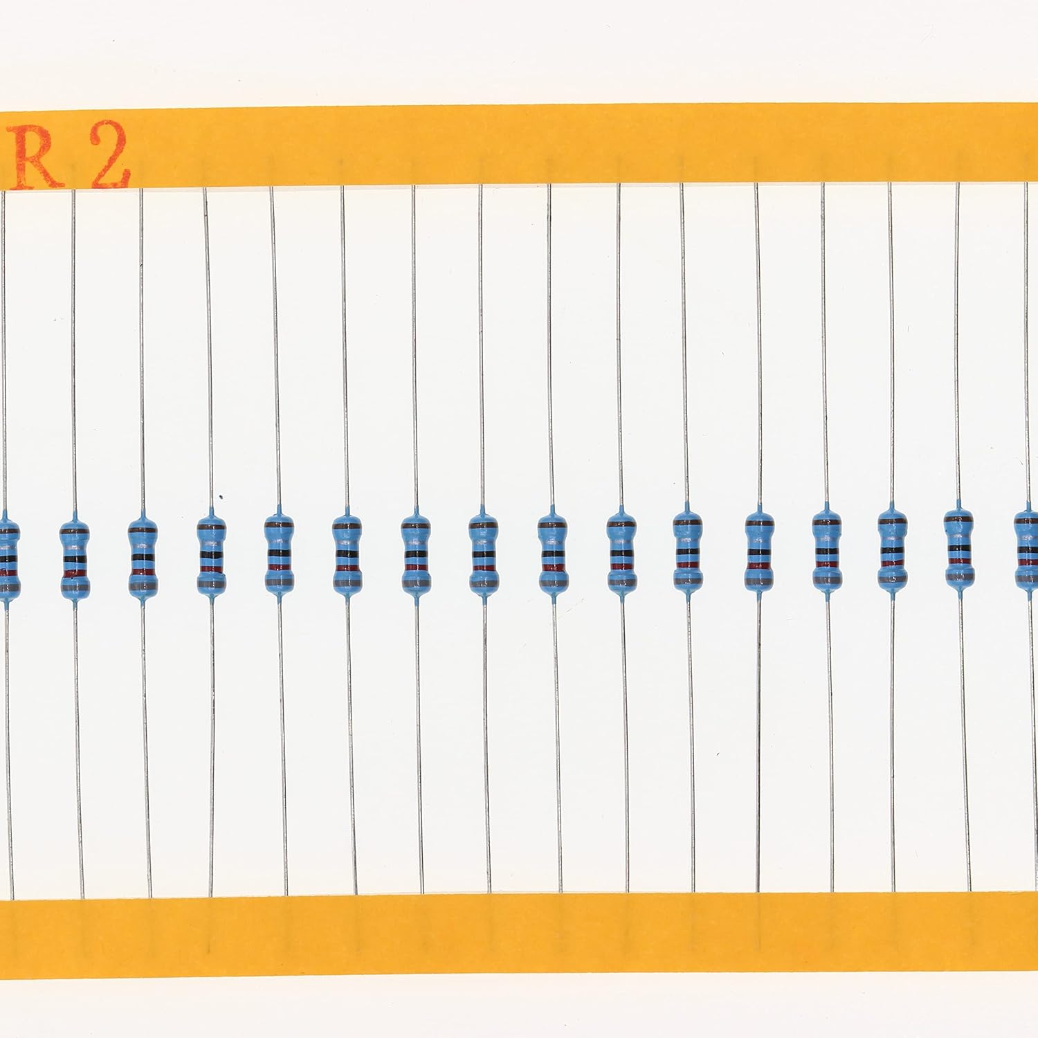 HUABAN HUABAN 100 Pieces 0.5 Watts 1/2W 180K Ohm 1 Percent Metal Film Resistor for Reliable Circuit Performance - View 3 of 9