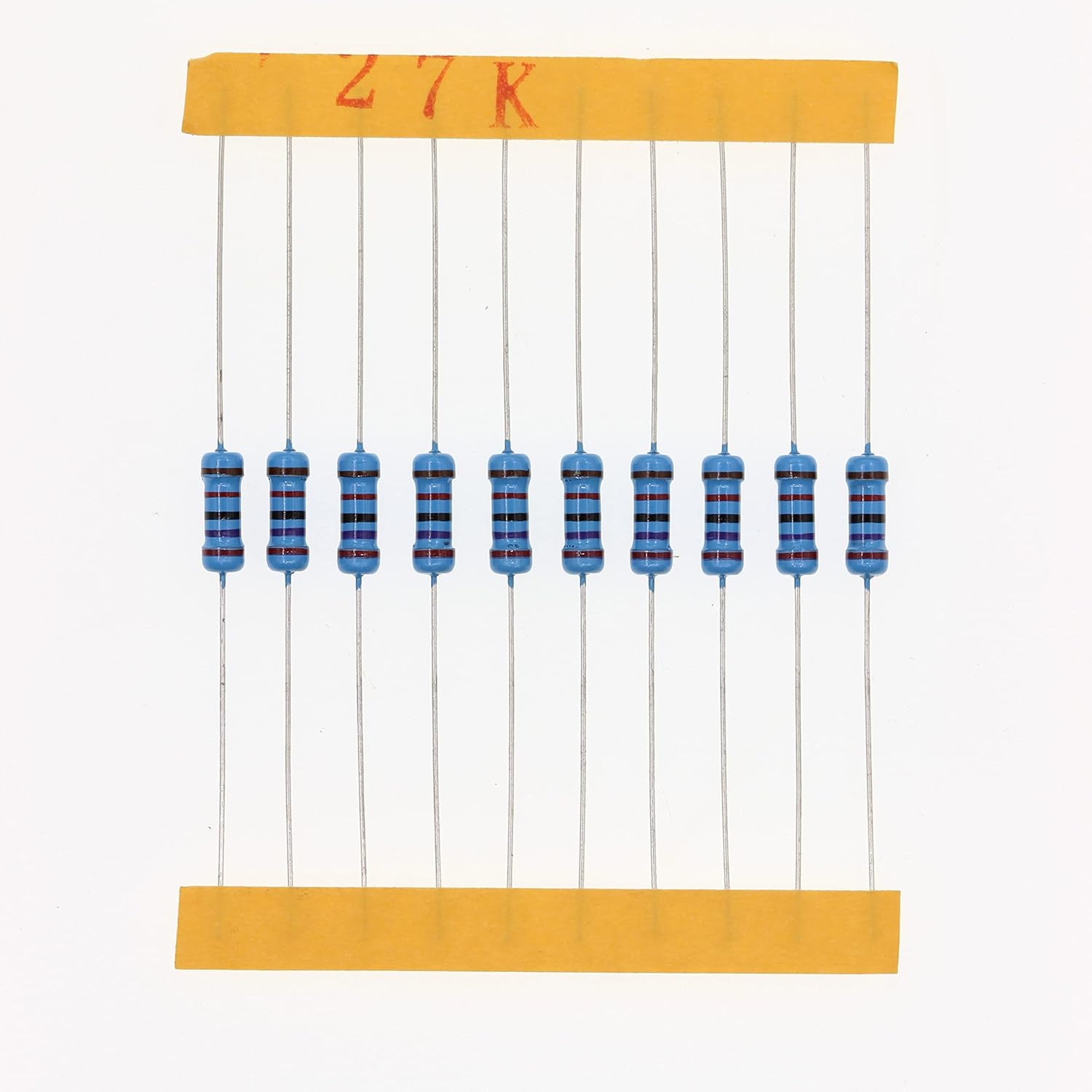 HUABAN HUABAN 100 Pieces 0.5 Watts 1/2W 180K Ohm 1 Percent Metal Film Resistor for Reliable Circuit Performance - View 4 of 9