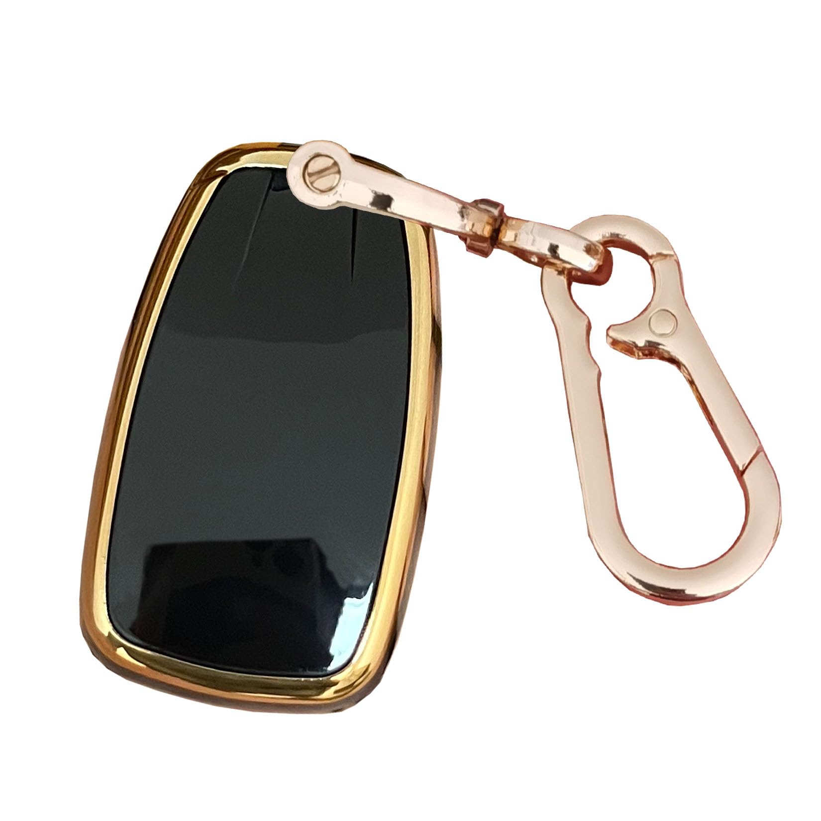 QIXIUBIA for Chevrolet Key Fob Cover Key Fob Shell with Keychain Fit for Chevy 2016-2020 Malibu Cruze Camaro Volt Blazer Traverse (for Chevy A, Black) - View 3 of 6