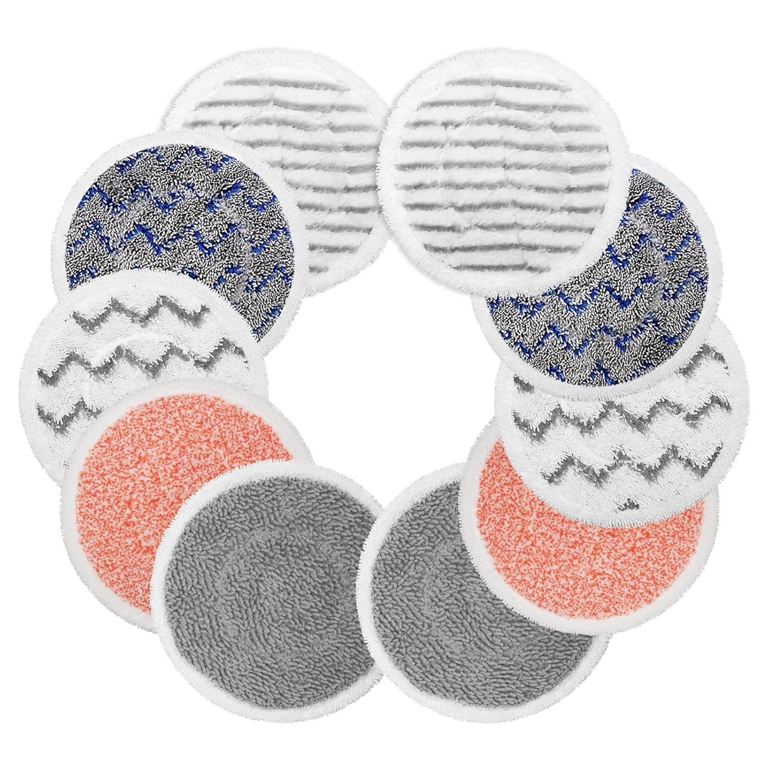 Sinnya 10 Pack Replacement Mop Pads Compatible with Shark Steam Mop S7000 Series S8201 S8001 S7001 S7201 S7005 for Model XKITP7000