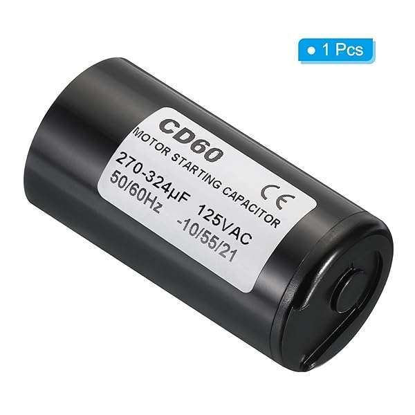 PATIKIL PATIKIL Motor Start Capacitor, 270-324uF/Mfd 125V 50/60Hz CD60 Run Capacitor Motor Starting Capacitor for Electric Motor Starts Running - View 5 of 7