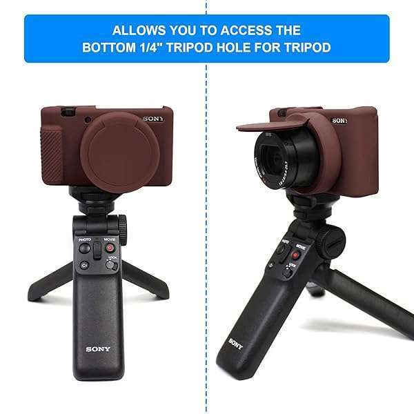 Easy Hood Easy Hood Camera Case for Sony ZV-1: Removable Lens Cover & Anti-Scratch Silicone Protection (Coffee Color) - View 7 of 7