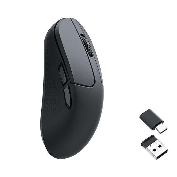 Keychron Keychron M3 Mini Wireless Optical Mouse: Bluetooth 5.1, 26,000 DPI, Ergonomic Design for Gaming on Windows, Mac & Linux - View 2 of 10