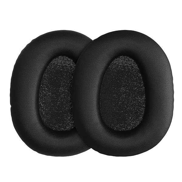 KWMobile Ear Pads for Sony WH-CH700N - 2X Black Matte Replacement Earpads for Ultimate Comfort