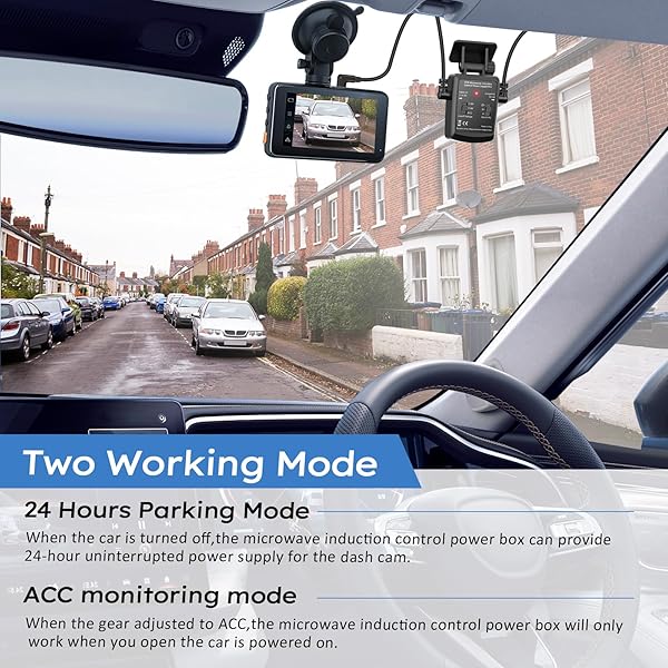 Plozoe Dash Cam Hardwire Kit: USB-C Microwave Radar Sensing 12V-24V to 5V/3A Charger Cable (11.5ft) for Seamless Dash Camera Power - View 8 of 9