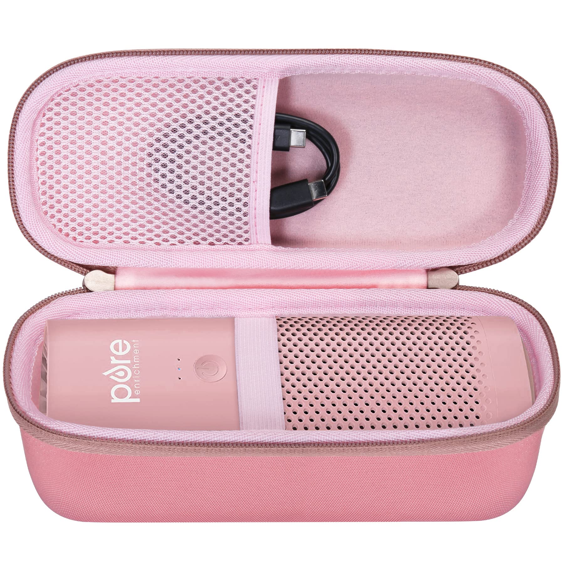 co2CREA co2CREA Hard Case for Pure Enrichment PureZone Mini Portable Air Purifier Blush Color Durable Protection - View 3 of 9