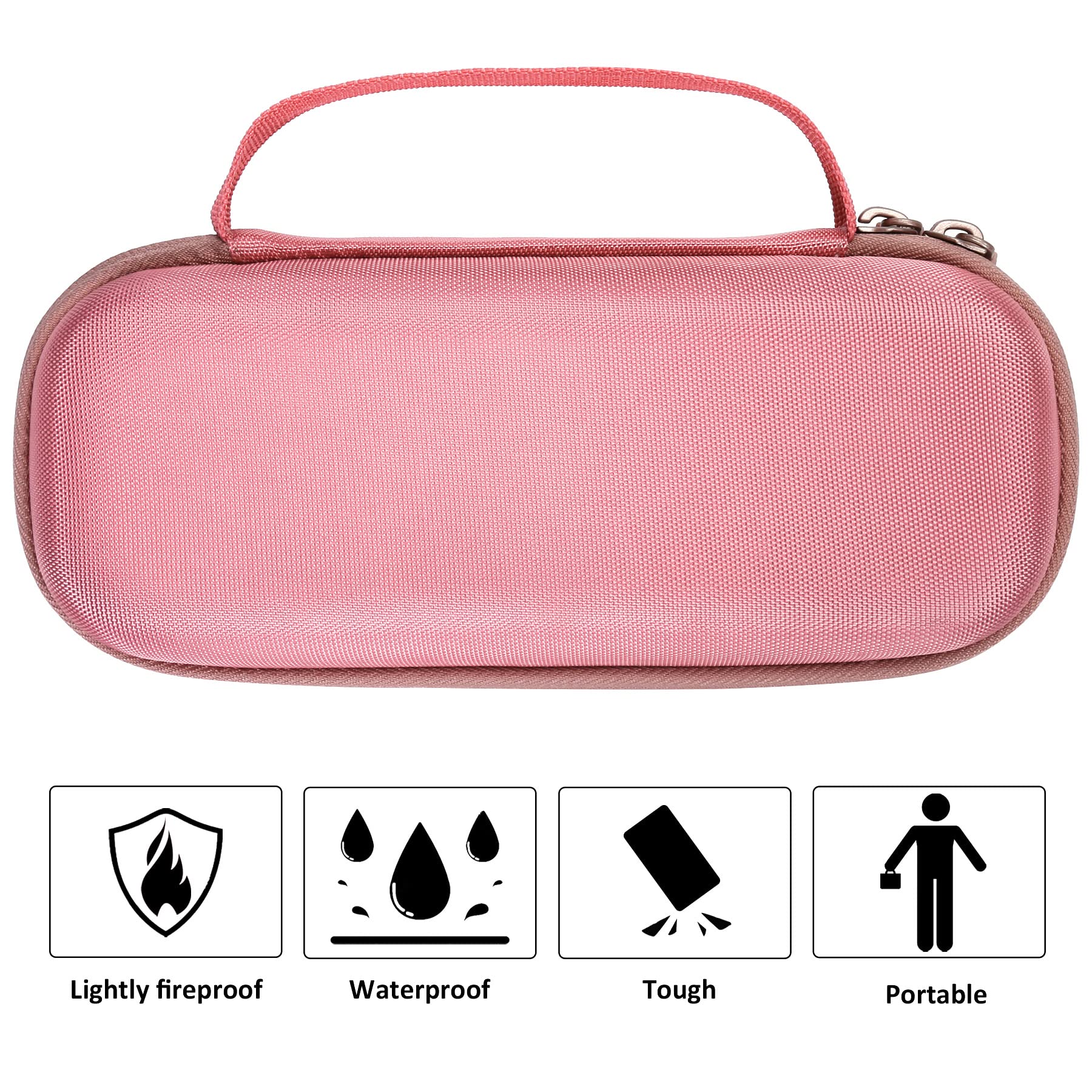 co2CREA co2CREA Hard Case for Pure Enrichment PureZone Mini Portable Air Purifier Blush Color Durable Protection - View 7 of 9