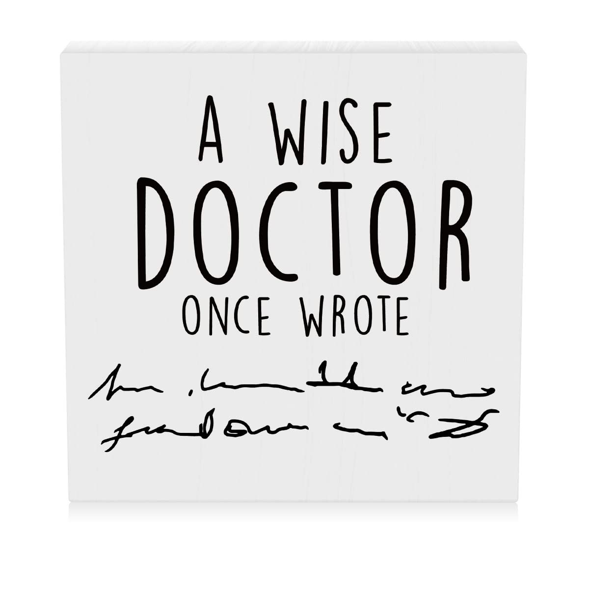 MUBIAO MUBIAO Doctor Gifts Funny Coworker Gifts Dental Assistant Week Birthday Graduation Christmas Wooden Box Sign Home Office Decor - View 2 of 7