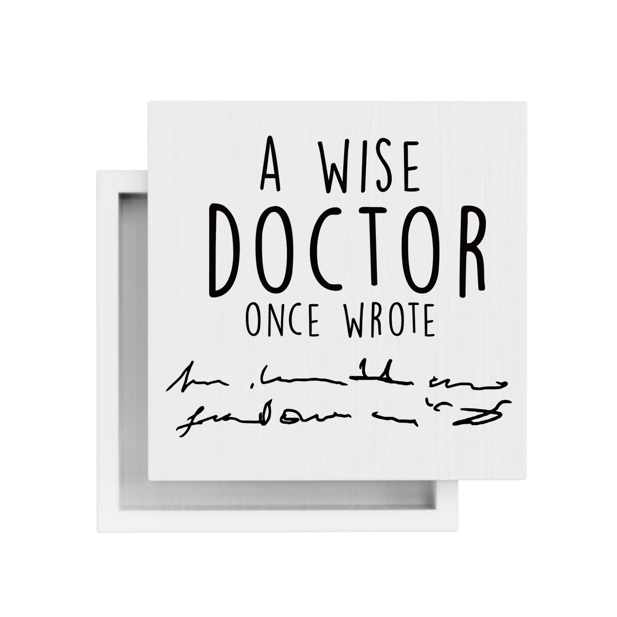 MUBIAO MUBIAO Doctor Gifts Funny Coworker Gifts Dental Assistant Week Birthday Graduation Christmas Wooden Box Sign Home Office Decor - View 3 of 7