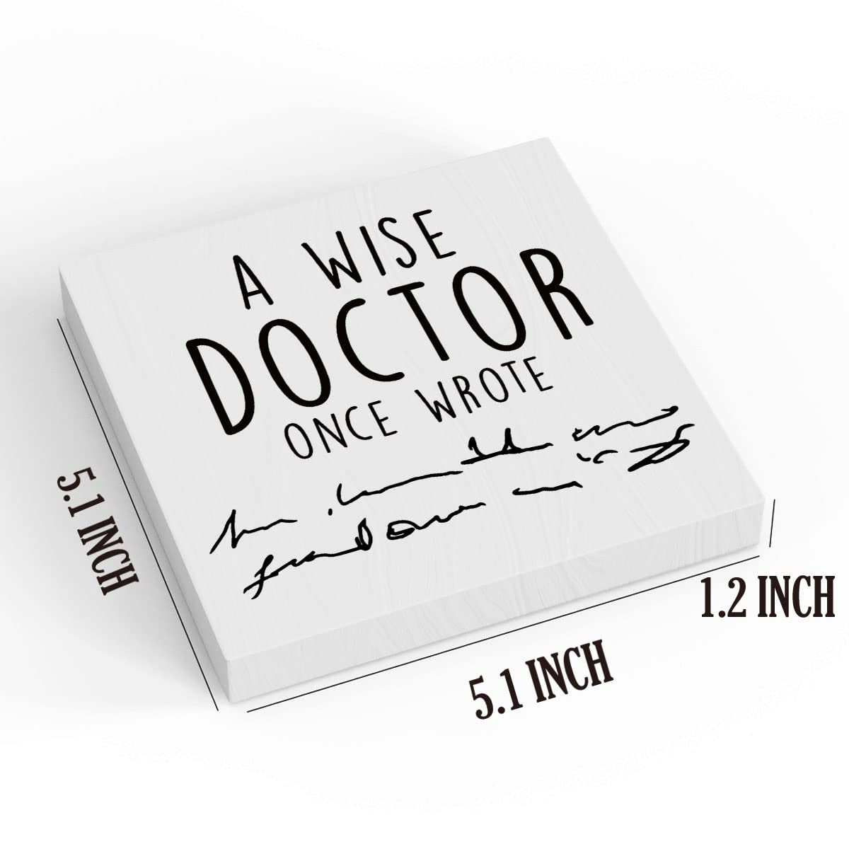MUBIAO MUBIAO Doctor Gifts Funny Coworker Gifts Dental Assistant Week Birthday Graduation Christmas Wooden Box Sign Home Office Decor - View 4 of 7