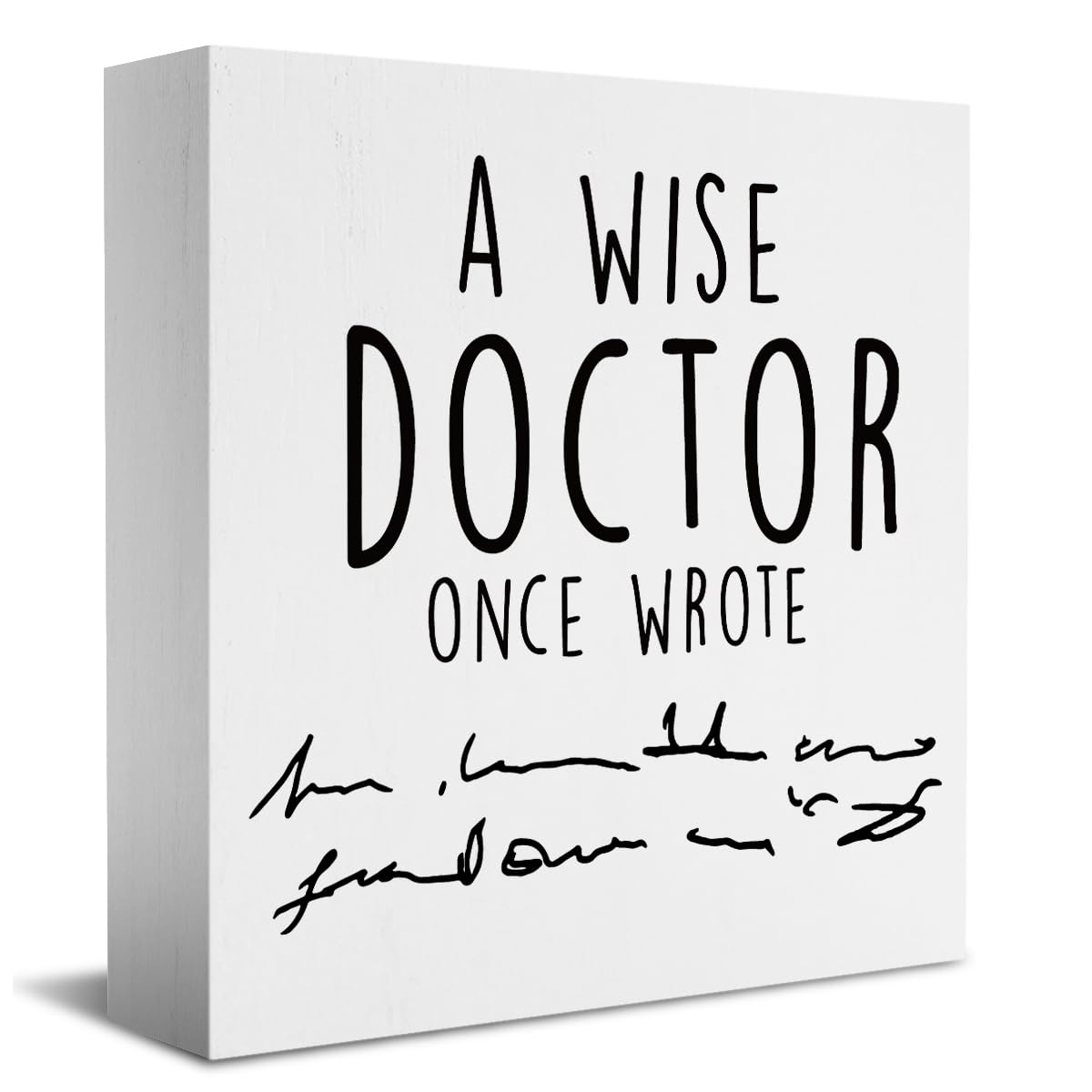 MUBIAO MUBIAO Doctor Gifts Funny Coworker Gifts Dental Assistant Week Birthday Graduation Christmas Wooden Box Sign Home Office Decor