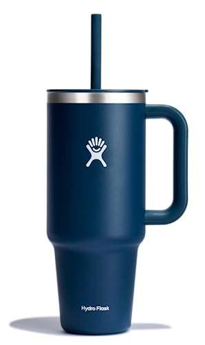Hydro Flask All Around Travel Tumbler Indigo 40 Oz: Ultimate Insulated Drinkware for On-the-Go