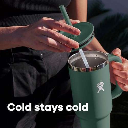 Hydro Flask Hydro Flask All Around Travel Tumbler Black 40 Oz - Durable, Stylish & Perfect for On-the-Go Hydration - View 7 of 11