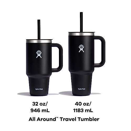 Hydro Flask Hydro Flask All Around Travel Tumbler Black 40 Oz - Durable, Stylish & Perfect for On-the-Go Hydration - View 8 of 11