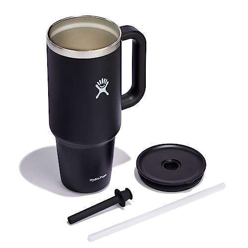 Hydro Flask Hydro Flask All Around Travel Tumbler Black 40 Oz - Durable, Stylish & Perfect for On-the-Go Hydration - View 9 of 11