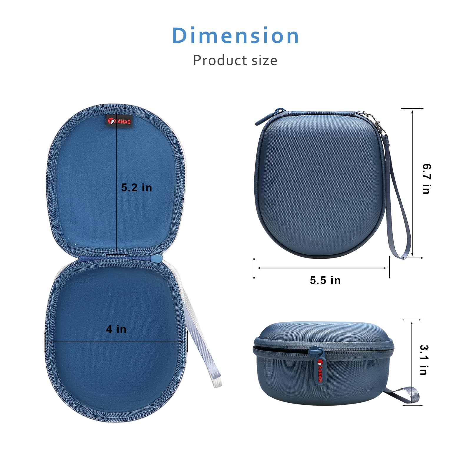 Kids Headphones Case Compatible with Elecder i37 Noot K11 iClever BTH12 HS19 BTH26 JoySpark-T5 Candy Bila BH03 EarFun IMYB MIDOLA MD-B01 Foldable Kid - View 4 of 7