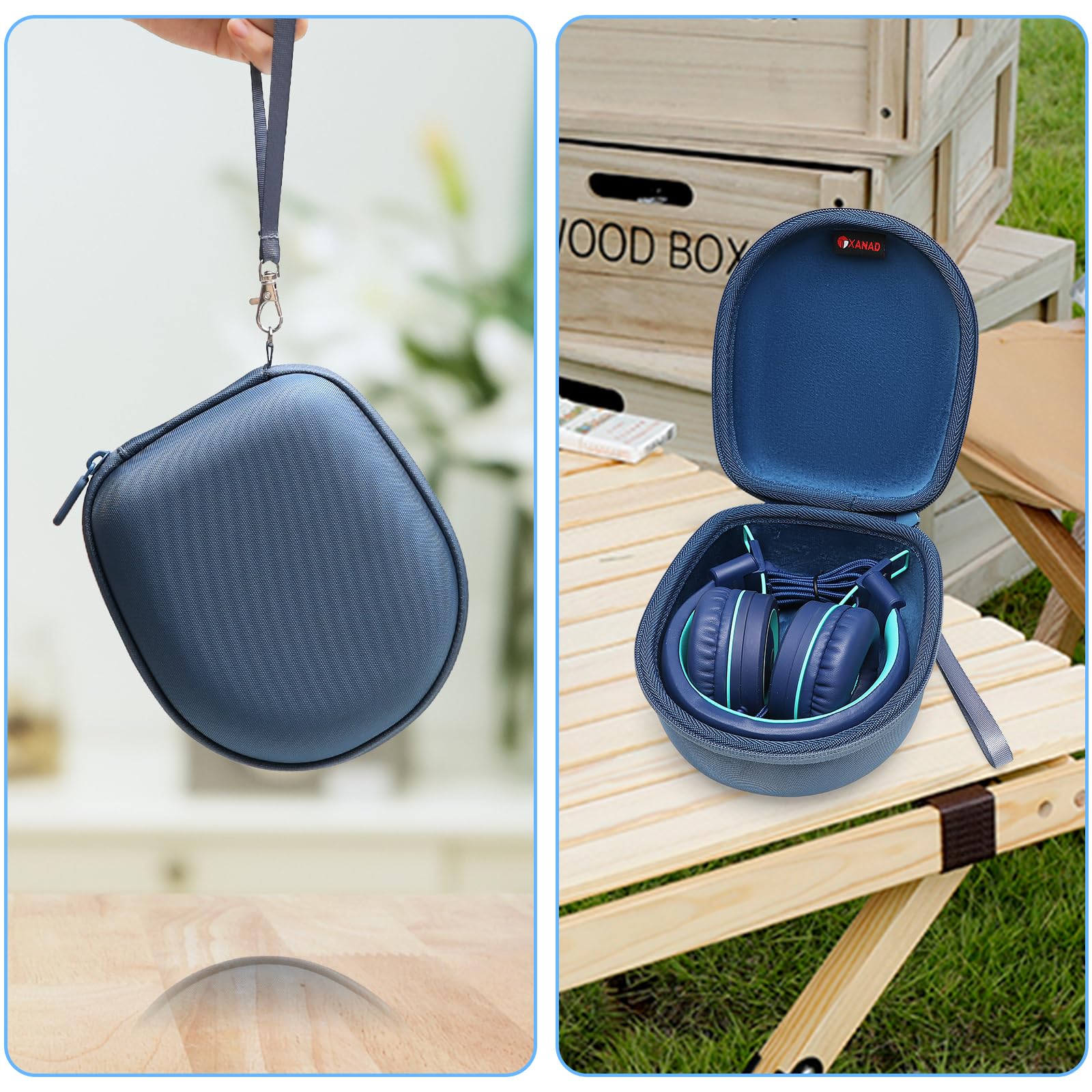 Kids Headphones Case Compatible with Elecder i37 Noot K11 iClever BTH12 HS19 BTH26 JoySpark-T5 Candy Bila BH03 EarFun IMYB MIDOLA MD-B01 Foldable Kid - View 6 of 7