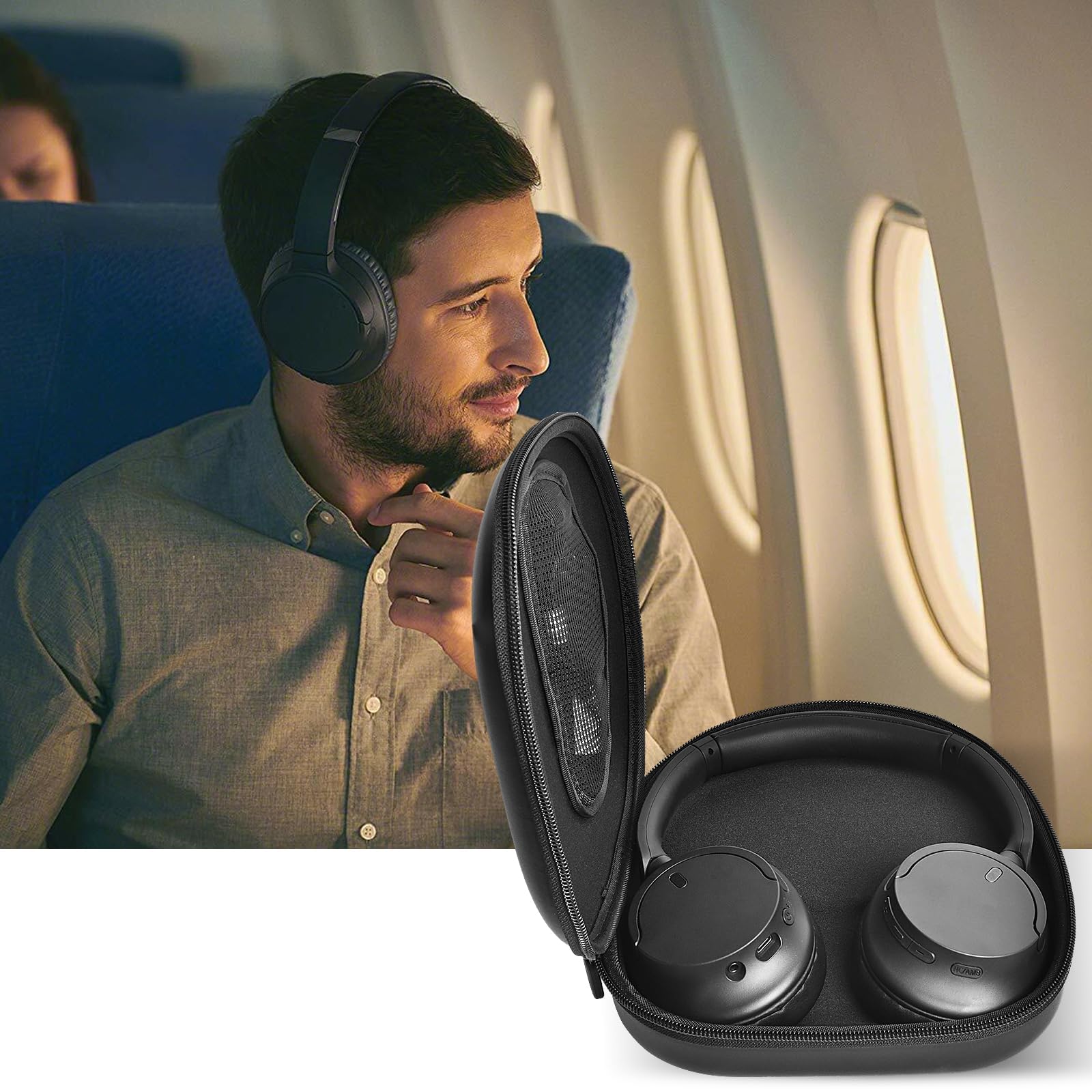 Headphone Case for Sony WH-CH720N WH-CH520 WH-1000XM4 for Soundcore Q20i Q20 Q30 for JBL Tune 720BT 510BT Noise Canceling Headphones, Wireless - View 6 of 7