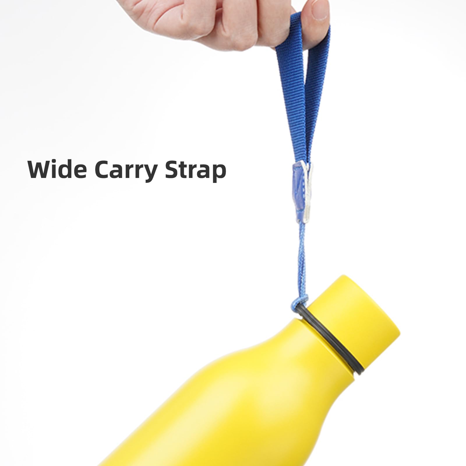 Konokyo Konokyo 18 oz Insulated Water Bottle with Strap Double Wall Stainless Steel Vacuum Flask Yellow - View 4 of 7