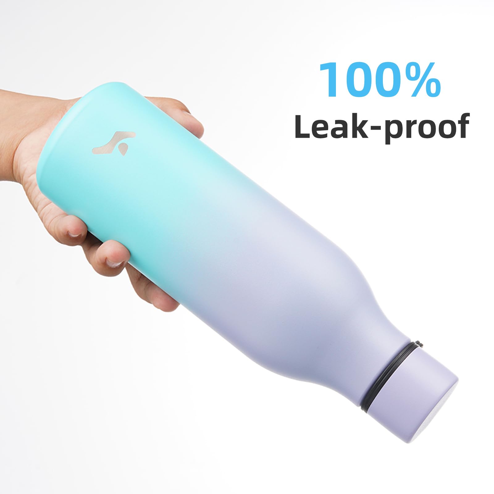 Konokyo Konokyo Insulated Water Bottle 18 oz Double Wall Stainless Steel Vacuum Flask with Strap for Hot and Cold Drinks - View 5 of 7