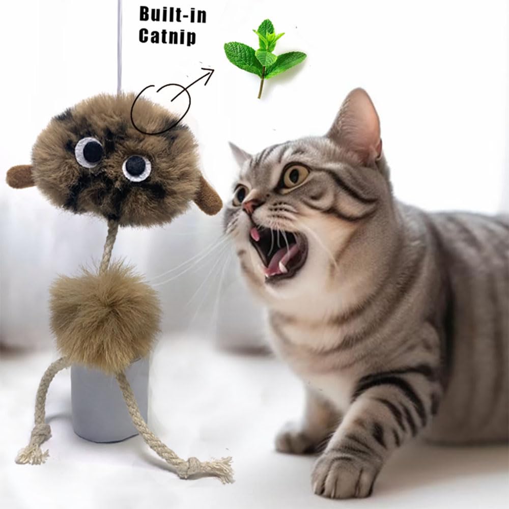 URMYONLY URMYONLY Interactive Cat Toys for Indoor Cats with Catnip Feathers and Mouse 3 Pack - View 5 of 8