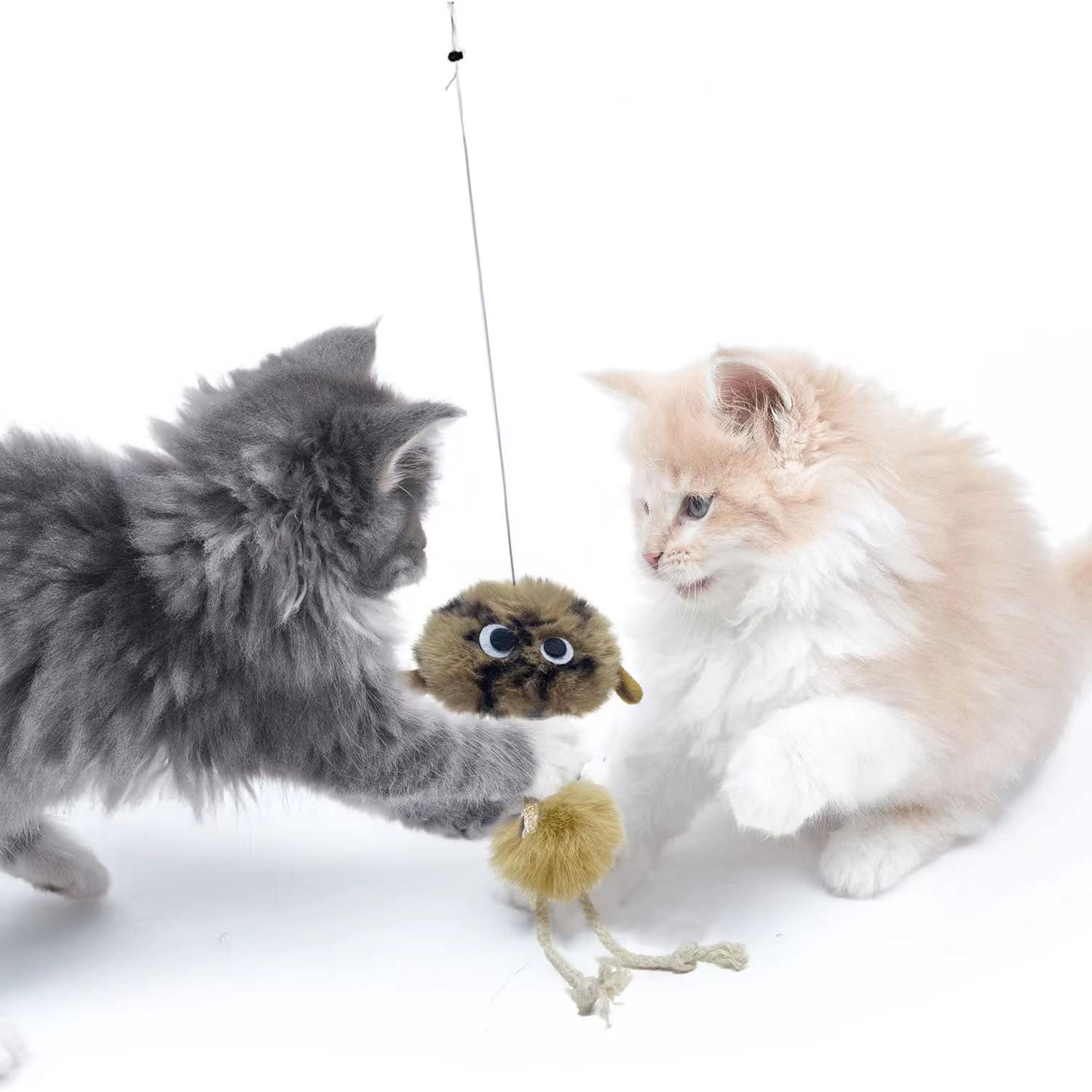 URMYONLY URMYONLY Interactive Cat Toys for Indoor Cats with Catnip Feathers and Mouse 3 Pack - View 6 of 8