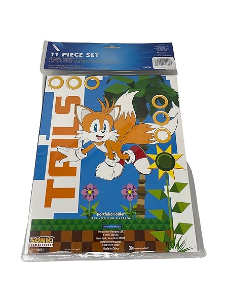 Innovative Designs Shop Sonic The Hedgehog 11 Pcs Stationery Set - Innovative Blue Designs (714422snc) for Kids - View 4 of 4