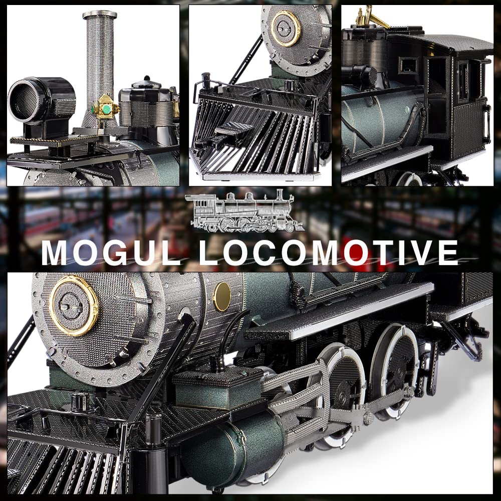 Piececool Piececool 3D Puzzle Mogul Steam Engine Metal Model Building Kit for Adults Perfect for DIY Crafts Birthday and Christmas Gifts - View 5 of 8