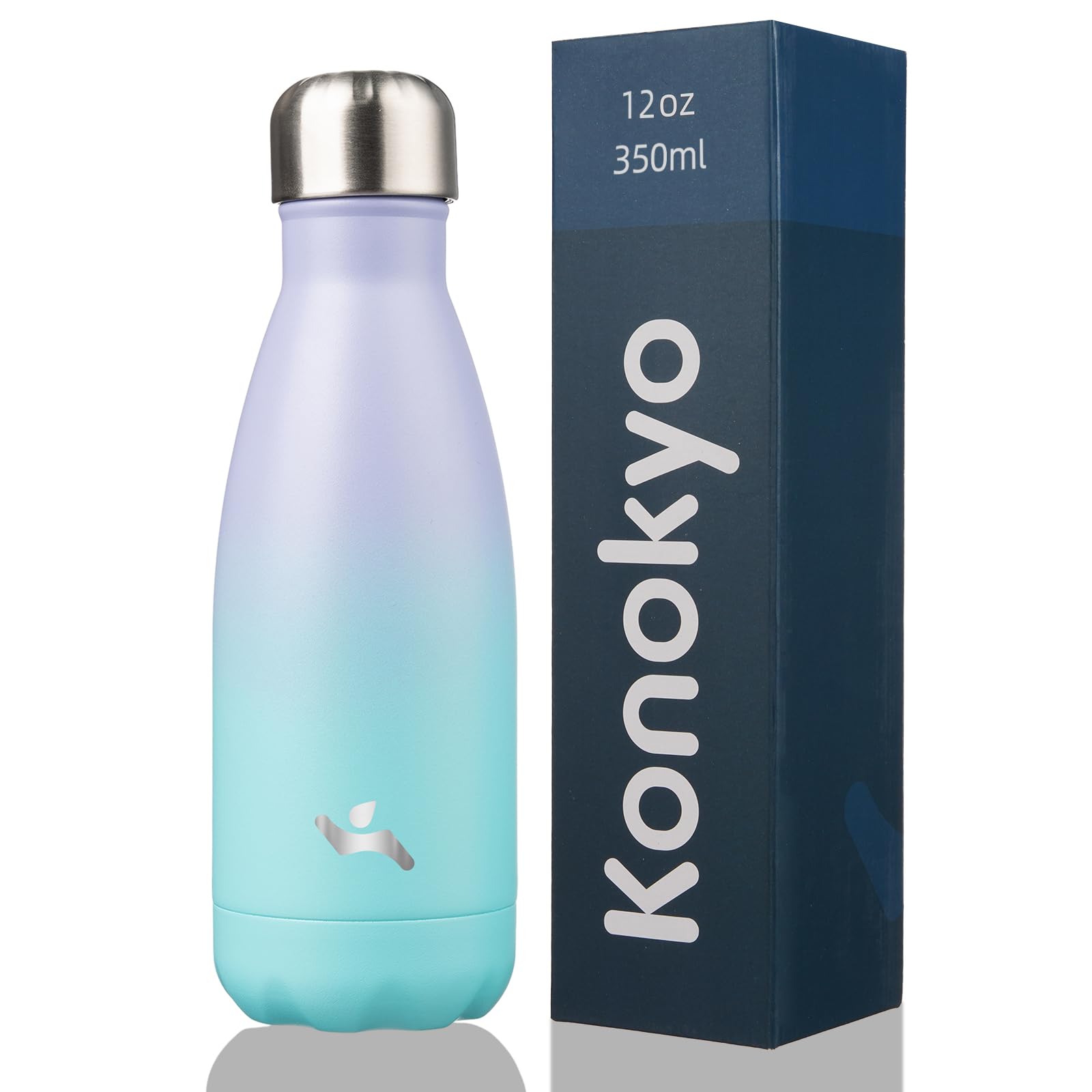 Konokyo Konokyo Insulated Water Bottles 12 oz Double Wall Stainless Steel Vacuum Flask for Sports and Travel Oasis