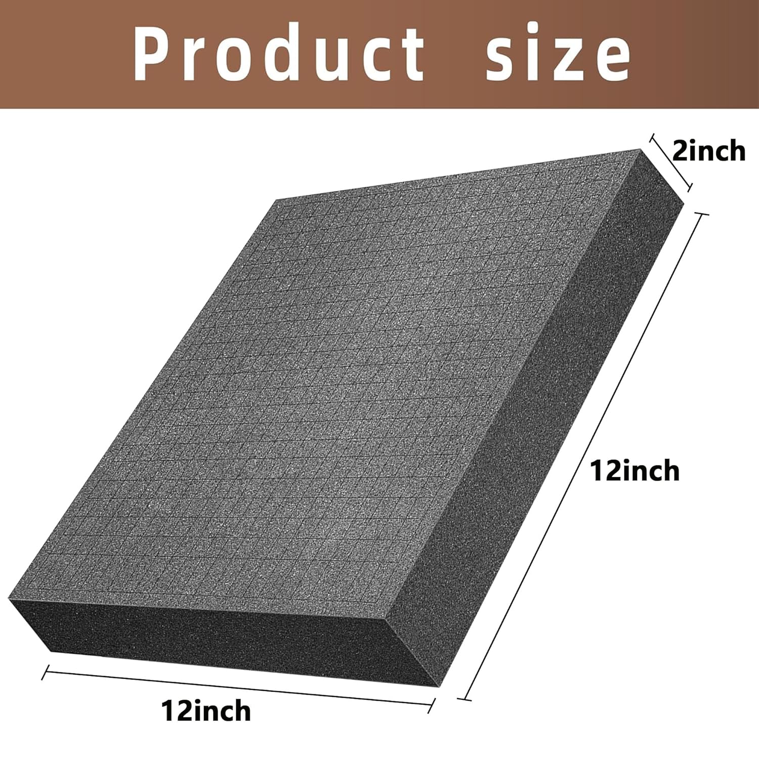 DECOHS DECOHS 4 Pcs Pick and Pluck Foam Inserts 12x12x2 Inch Ideal for Board Game Box Storage and Drawer Organization - View 2 of 6