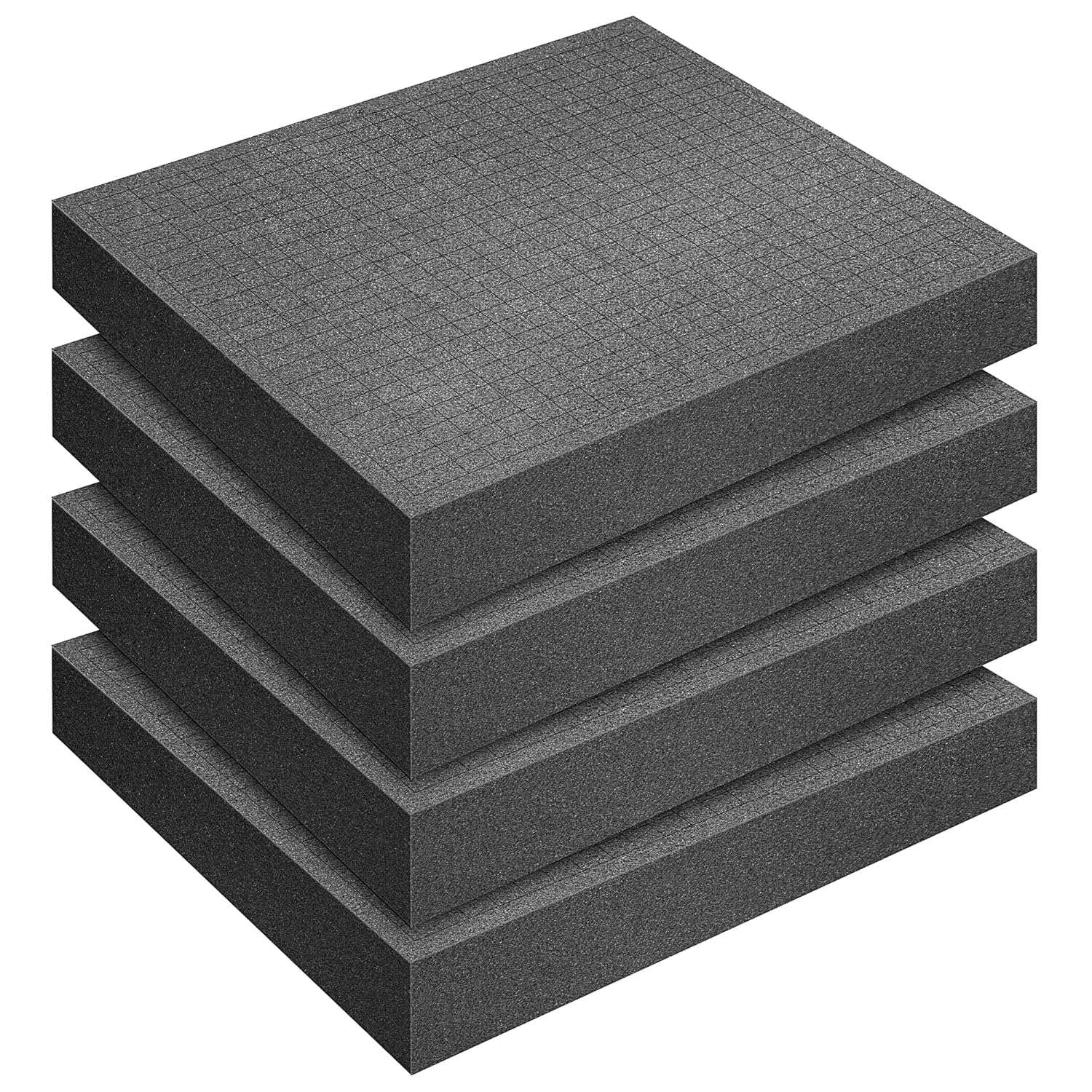 DECOHS DECOHS 4 Pcs Pick and Pluck Foam Inserts 12x12x2 Inch Ideal for Board Game Box Storage and Drawer Organization