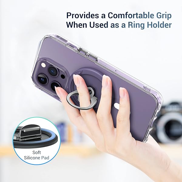 PROfezzion PROfezzion Continuity Camera Mount: Magnetic Phone Holder for MacBook & iPhone 16/15/14/13/12 - Perfect for iOS 16 & macOS Ventura - View 9 of 11