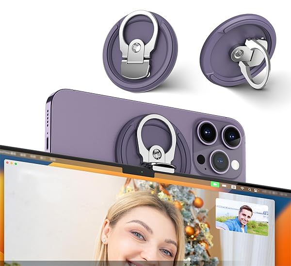 PROfezzion PROfezzion Continuity Camera Mount: Magnetic Phone Holder for MacBook & iPhone 16/15/14/13/12 - Perfect for iOS 16 & macOS Ventura - View 2 of 11