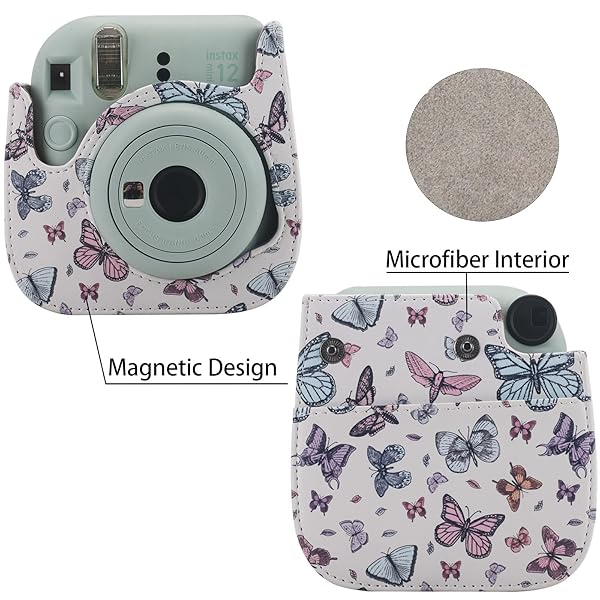 Frankmate Frankmate Protective Case for Fujifilm Instax Mini 12 11 9 8 Camera with Accessory Pocket and Adjustable Strap - View 5 of 8