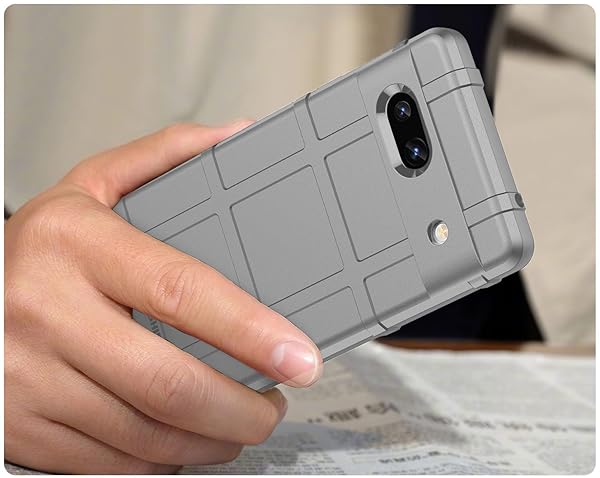 Nakedcellphone Rugged Clip Case for Google Pixel 7a - Nakedcellphone Special Ops Armor with Rotating Belt Clip - Storm Gray - View 8 of 11