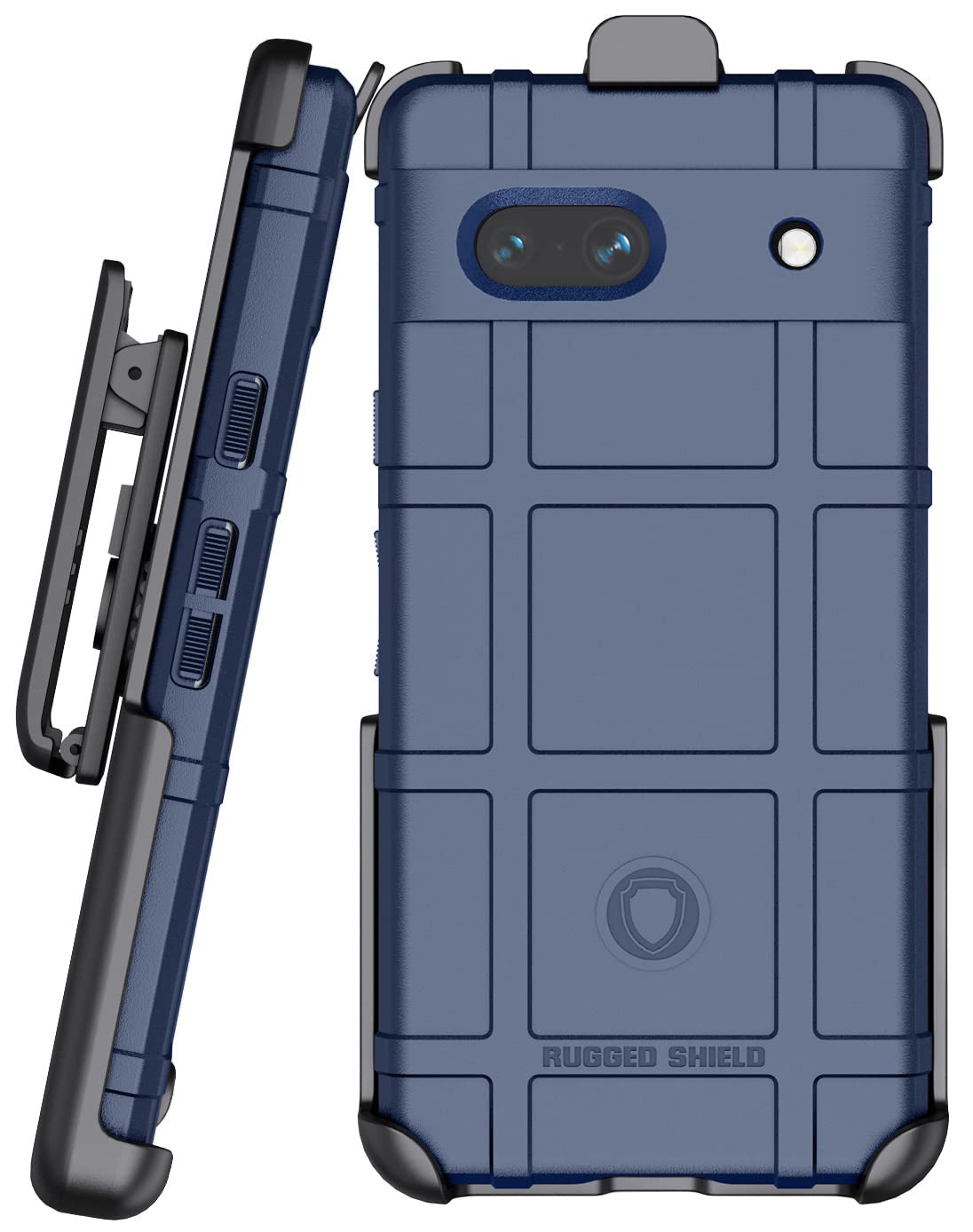 Case with Clip for Google Pixel 7a Phone (2023), Nakedcellphone Special Ops Armor Rugged Shield Protective Cover and [Rotating Ratchet] Belt Clip - View 2 of 9