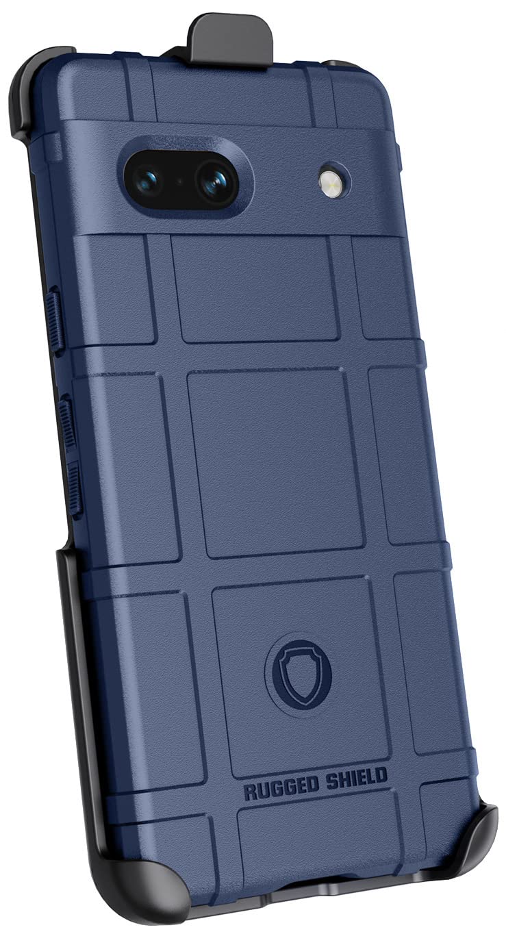 Case with Clip for Google Pixel 7a Phone (2023), Nakedcellphone Special Ops Armor Rugged Shield Protective Cover and [Rotating Ratchet] Belt Clip - View 3 of 9