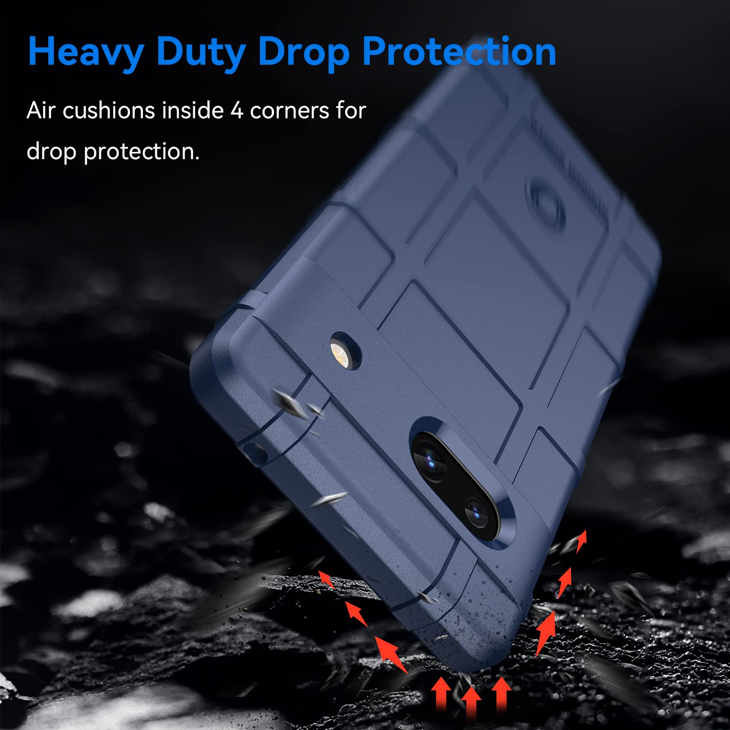 Case with Clip for Google Pixel 7a Phone (2023), Nakedcellphone Special Ops Armor Rugged Shield Protective Cover and [Rotating Ratchet] Belt Clip - View 5 of 9