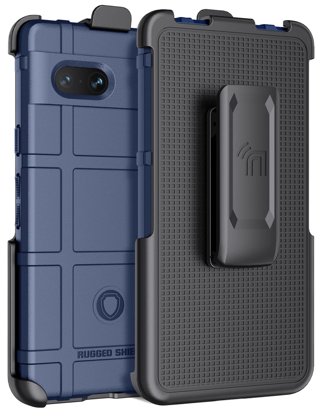 Case with Clip for Google Pixel 7a Phone (2023), Nakedcellphone Special Ops Armor Rugged Shield Protective Cover and [Rotating Ratchet] Belt Clip