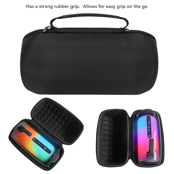 Goshyda Bluetooth Speaker Hard Travel Case Portable Carrying Case with Strap for Pulse 5 Pulse 4 Pulse 3 - View 4 of 11