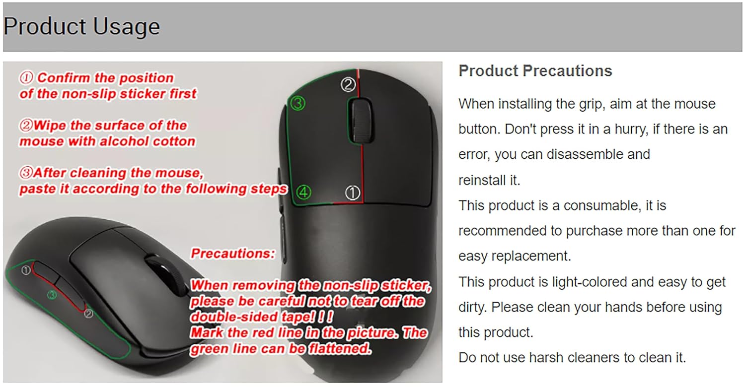 Hokeyio Hokeyio Mouse Grip Tape for Logitech G Pro X Superlight 2 Non Slip Sweat Resistant Gaming Accessory - View 5 of 9