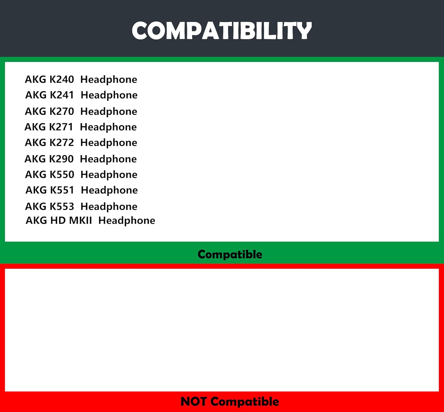 HTINDUSTRY HTINDUSTRY Fabric Earpads Cushions Replacement for AKG HD MKII K550 K551 K553 K240 K241 K270 K271 K272 K290 Headphones Soft Foam - View 2 of 6