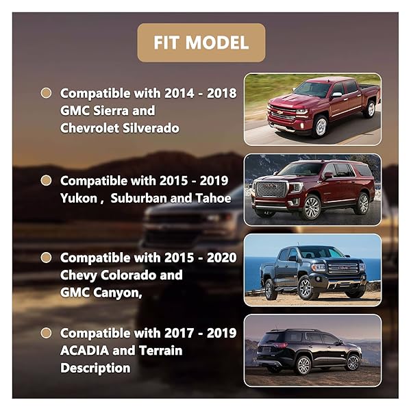 YWM Fit GMC 8 Inch Touch Screen LCD Display OEM Compatible for 2015-2018 Chevrolet Silverado Suburban Tahoe GMC Yukon Sierra Replace DJ080PA-01A - View 5 of 9