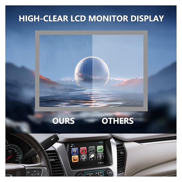 YWM Fit GMC 8 Inch Touch Screen LCD Display OEM Compatible for 2015-2018 Chevrolet Silverado Suburban Tahoe GMC Yukon Sierra Replace DJ080PA-01A - View 6 of 9