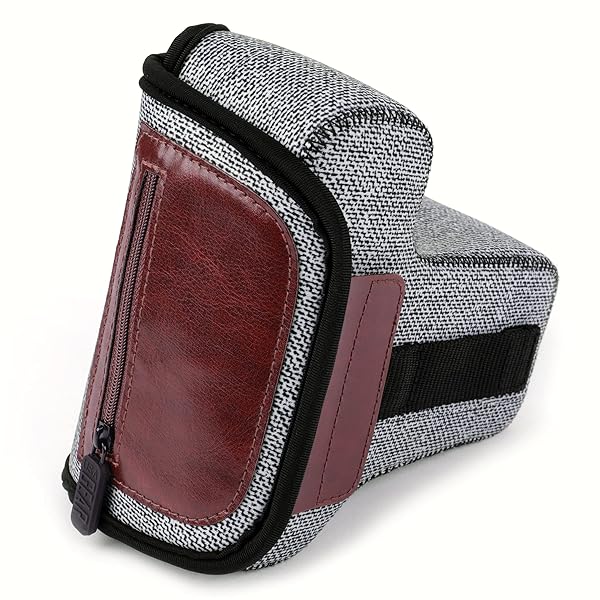 USA Gear USA GEAR DSLR Camera Sleeve - Neoprene Protection & Accessory Storage for Canon & Nikon - Grey Holster with Belt Loop - View 9 of 11