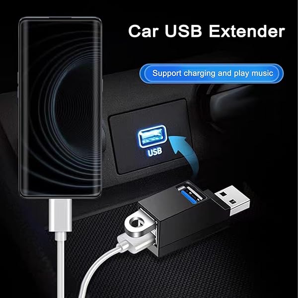 vienon VIENON 3-Port USB 3.0 Hub: Portable USB Splitter for Laptops, MacBook, iMac & More - View 7 of 9