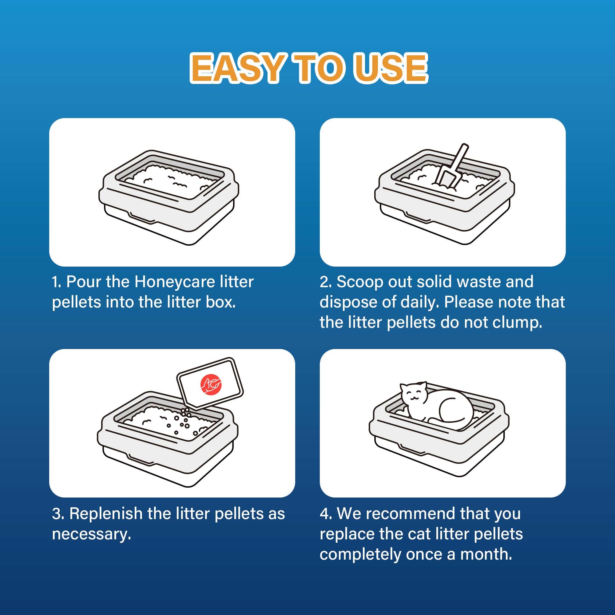 All-Absorb Honey Care All-Absorb Cat Litter Pellets with Zeolite for Long-Lasting Odor Control Non-Clumping 3.5 Lbs Pack - View 4 of 7