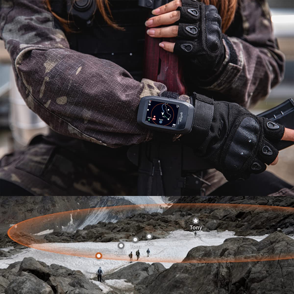 goTele Gotele Xquad 03 GPS Handheld Tracker 2 Packs for Hiking Real Time Group Outdoor Exploring Communication Device No Network Required - View 4 of 6