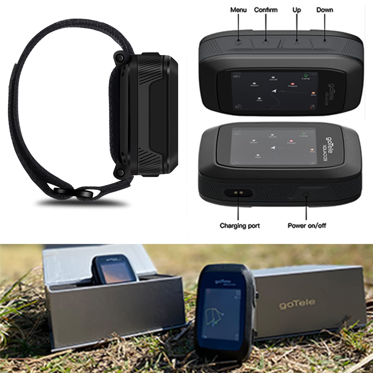 goTele Gotele Xquad 03 GPS Handheld Tracker 2 Packs for Hiking Real Time Group Outdoor Exploring Communication Device No Network Required - View 5 of 6