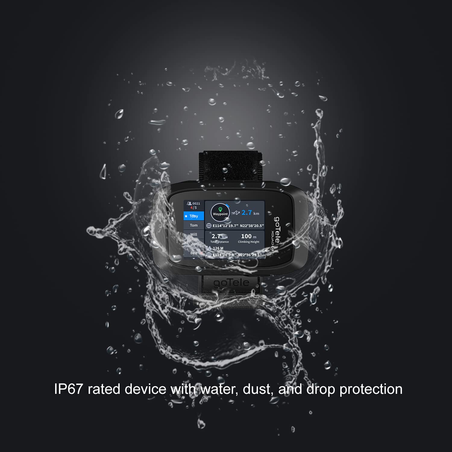 goTele Gotele Xquad 03 GPS Handheld Tracker 2 Packs for Hiking Real Time Group Outdoor Exploring Communication Device No Network Required - View 6 of 6